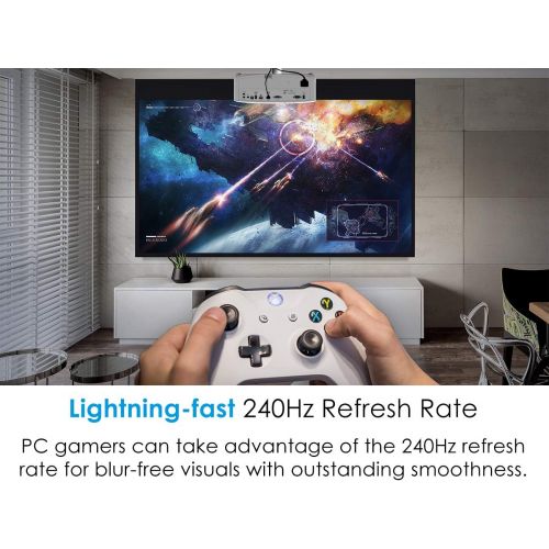  [아마존베스트]Optoma UHD30 True 4K UHD Gaming Projector | 16ms Response Time with Enhanced Gaming Mode | Lowest Input Lag on 4K Projector | 240Hz Refresh Rate | HDR10 & HLG