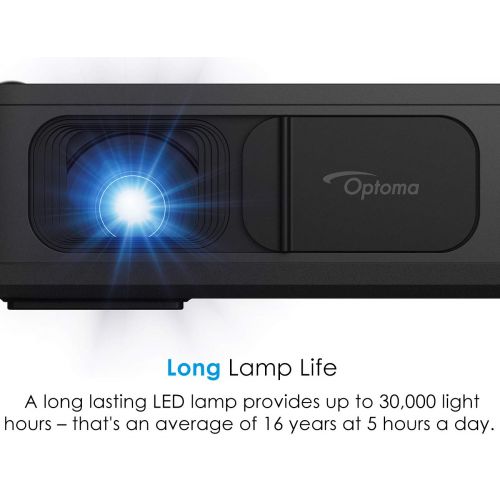  Optoma LH150 Portable 1300 Lumens 1080p Projector with 2.5-Hour Battery