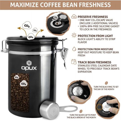  [아마존베스트]OPUX Premium Stainless Steel French Press, Double Wall Coffee Maker | Thermal Insulated Press Pot | 34 fl oz/1 Liter, Dishwasher Safe, Extra Filters (Copper)
