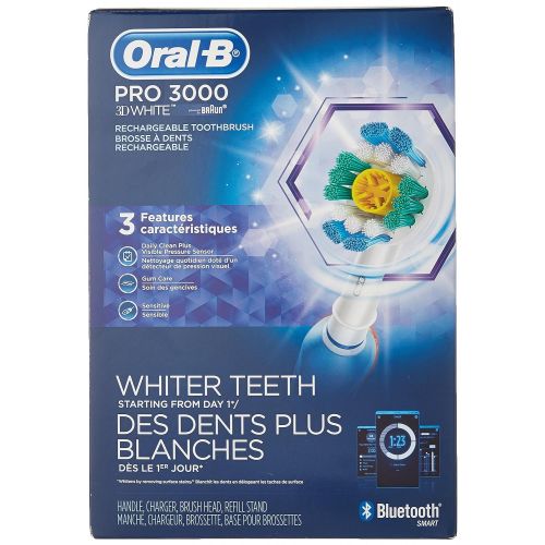  Oral-B Pro 3000 Rechargeable Electric Toothbrush, Non-Bluetooth