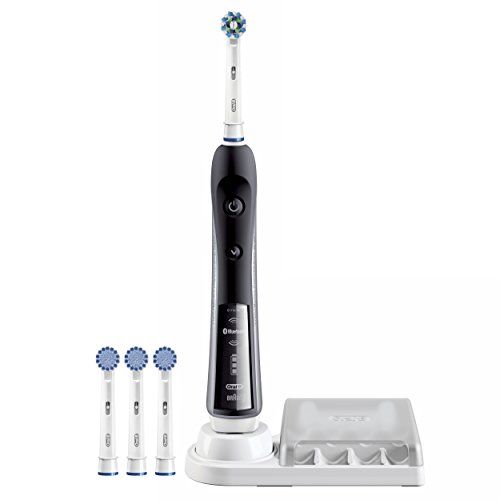  Oral B Oral-B BLACK 7000 Electric Toothbrush Bundle with Sensitive Replacement Head,3 Count