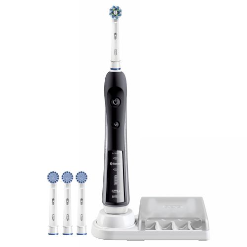  Oral B Oral-B BLACK 7000 Electric Toothbrush Bundle with Sensitive Replacement Head,3 Count