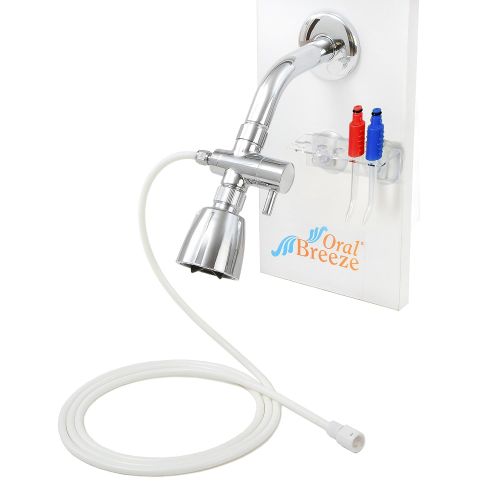  Oral Breeze ShowerBreeze Water Jet Dental Irrigator, Easy Shower Installation, Treats Gum Disease...