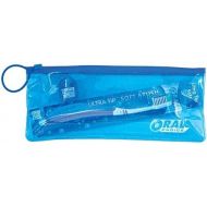 Oral Choice Travel Pouch with Adult Toothbrush and Floss, 12 pcs