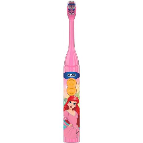  Oral-B Kid's Battery Toothbrush Featuring Disney's Little Mermaid, Soft Bristles, for Kids 3+