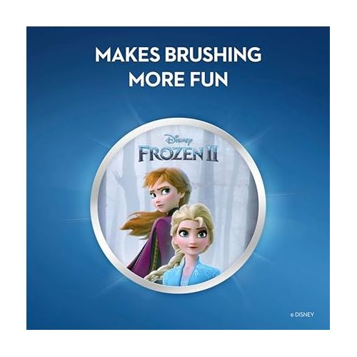  Oral-B Kids Battery Power Electric Toothbrush Featuring Disney's Frozen for Children and Toddlers age 3+, Soft (Characters May Vary)