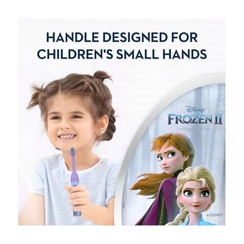  Oral-B Kids Battery Power Electric Toothbrush Featuring Disney's Frozen for Children and Toddlers age 3+, Soft (Characters May Vary)