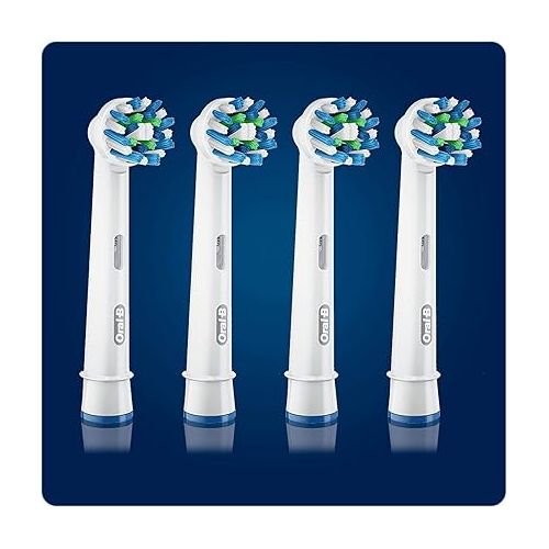  Oral B Cross Action Electric Toothbrush Replacement Brush Heads Refill, 4Count