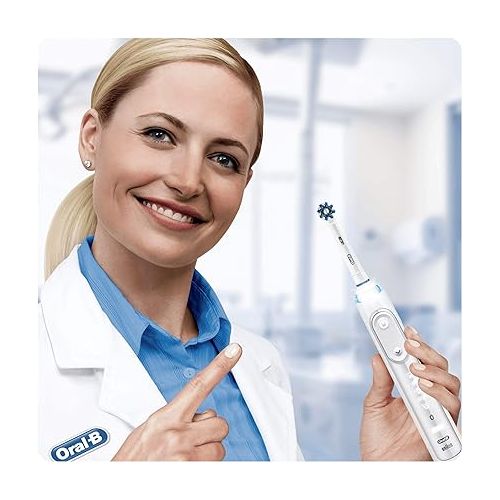  Oral B Cross Action Electric Toothbrush Replacement Brush Heads Refill, 4Count