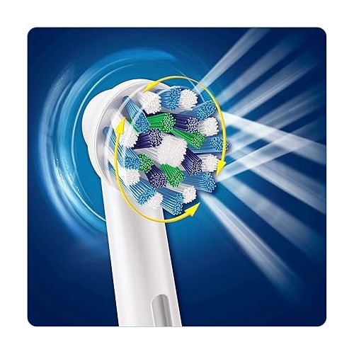  Oral B Cross Action Electric Toothbrush Replacement Brush Heads Refill, 4Count