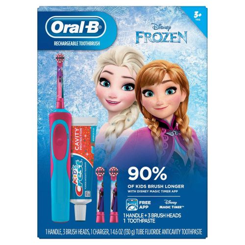  Oral-B Kids Rechargeable Electric Toothbrush, (Frozen)