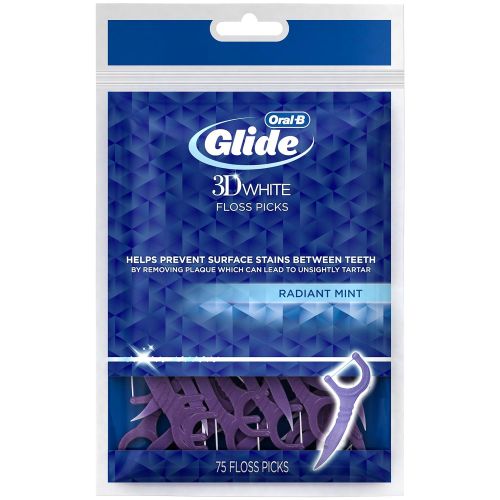  Oral-B Glide 3D White Floss Picks Radiant Mint, Pack of 12