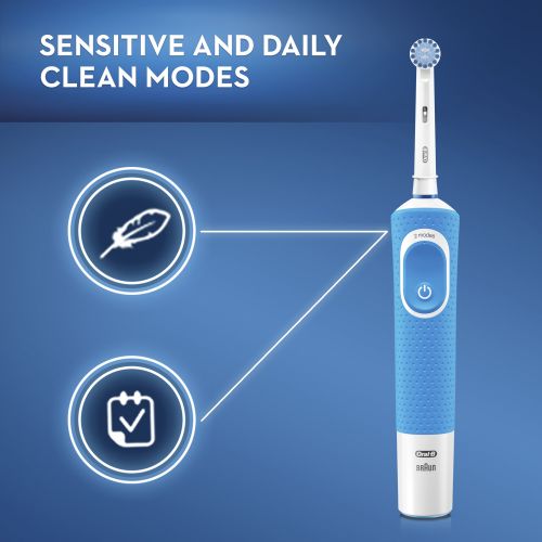  Oral-B Kids Electric Toothbrush with Sensitive Brush Head and Timer, Powered by Braun, for Kids 6+