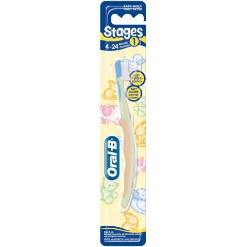  [아마존베스트]Oral-B Pro-Health Stage 1 Baby Soft Toothbrush 1 ea