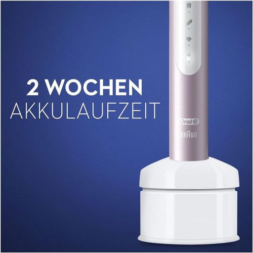  Oral B Pulsonic Slim Luxe 4900 Electric Sonic Toothbrush/Electric Toothbrush, Twin Pack 2 Replacement Brushes, 3 Cleaning Modes for Dental Care and Healthy Gums, Designed by Braun,