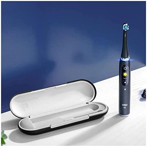  Oral B iO 9 Special Edition Electric Toothbrush with Magnetic Technology and Micro Vibrations, 7 Modes, 3D Dental Analysis, Colour Display, Charging Travel Case and Beauty Bag, Bla