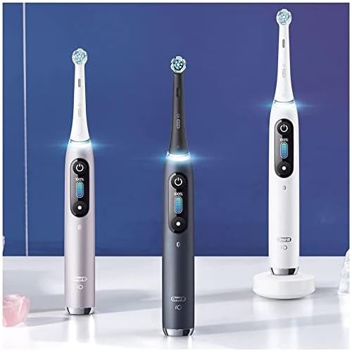  Oral B iO 9 Special Edition Electric Toothbrush with Magnetic Technology and Micro Vibrations, 7 Modes, 3D Dental Analysis, Colour Display, Charging Travel Case and Beauty Bag, Bla