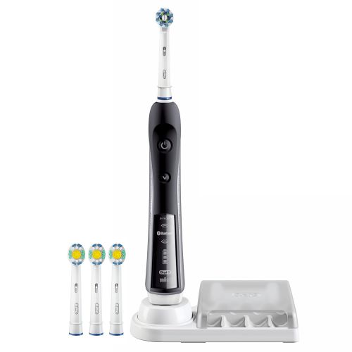  Oral B Oral-B BLACK 7000 Electric Toothbrush Bundle with 3D White Replacement Head, 3 Count