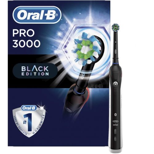  Oral-B Pro 3000 Electronic Power Rechargeable Battery Electric Toothbrush with Bluetooth Connectivity, Powered by Braun