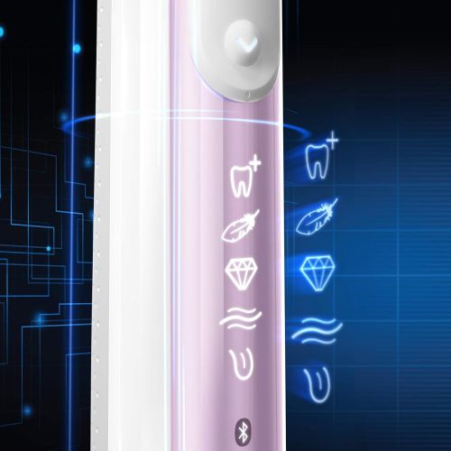  Oral-B Genius Pro 8000 Electronic Power Rechargeable Battery Electric Toothbrush with Bluetooth Connectivity, Black, Powered by Braun