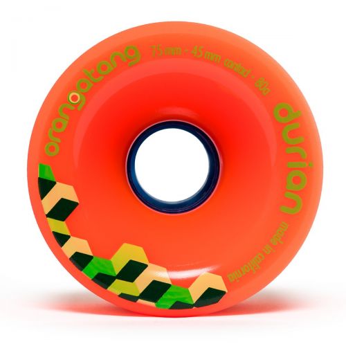  Orangatang Durian 75 mm Freeride Longboard Skateboard Wheels (Set of 4)