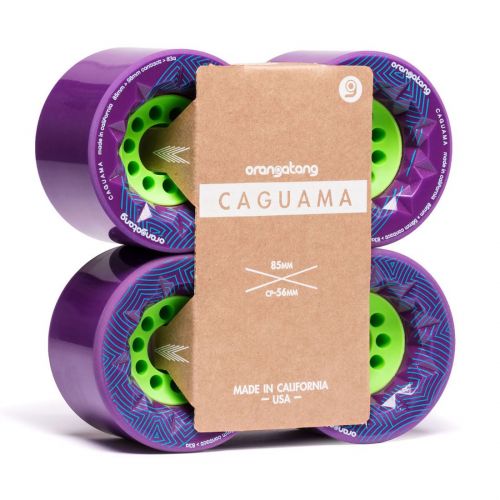  Orangatang Caguama 85 mm Longboard Wheels for Cruising, DIY Electric Skateboards, Eboards (Set of 4)