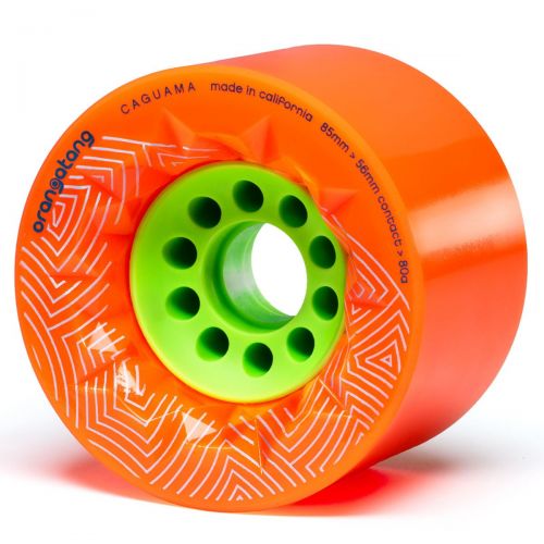  Orangatang Caguama 85 mm Longboard Wheels for Cruising, DIY Electric Skateboards, Eboards (Set of 4)