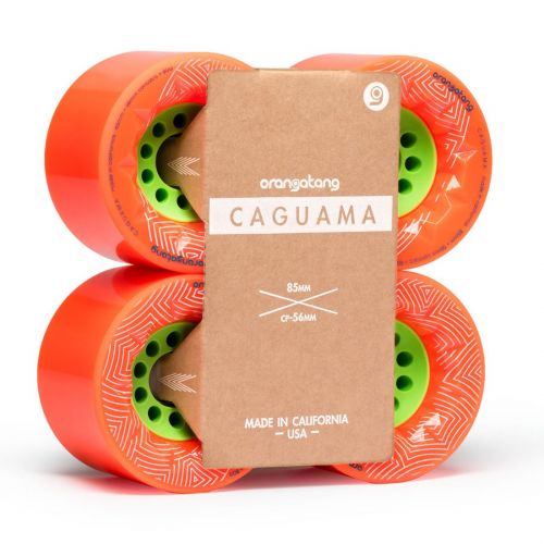  Orangatang Caguama 85 mm Longboard Wheels for Cruising, DIY Electric Skateboards, Eboards (Set of 4)