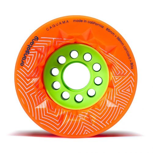  Orangatang Caguama 85 mm Longboard Wheels for Cruising, DIY Electric Skateboards, Eboards (Set of 4)