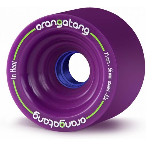  Orangatang in Heat 75 mm Downhill Longboard Skateboard Cruising Wheels (Set of 4)