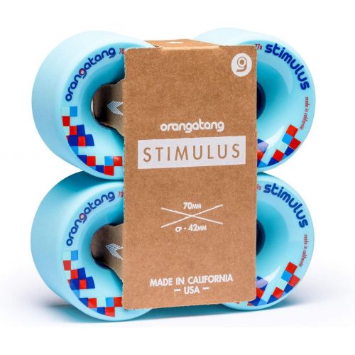  Orangatang Stimulus 70 mm Freeride Longboard Skateboard Wheels (Set of 4)