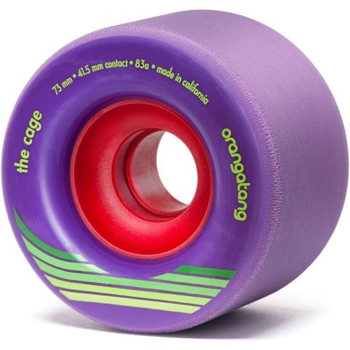  Orangatang Cage 73 mm Freeride Longboard Skateboard Wheels (Set of 4)