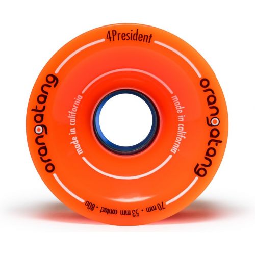  Orangatang 4 President 70 mm Cruising Longboard Skateboard Wheels (Set of 4)