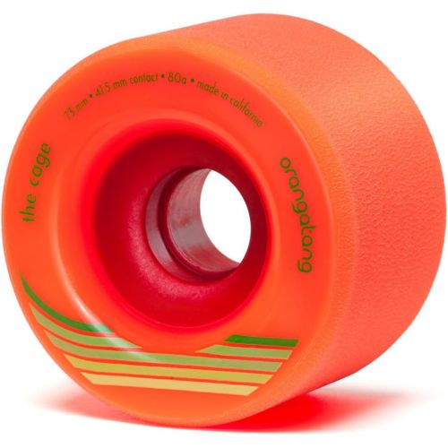  Orangatang Cage 73 mm Freeride Longboard Skateboard Wheels (Set of 4)