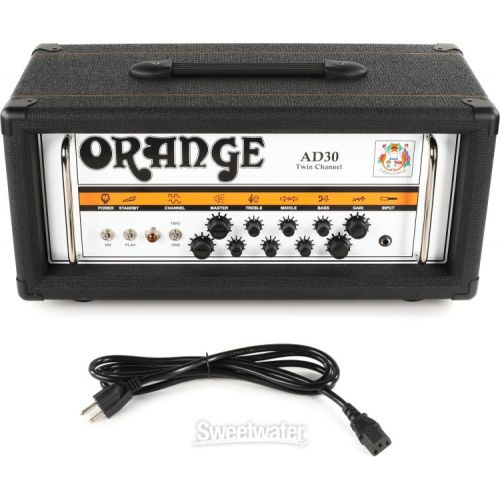  Orange AD30H 30-watt 2-channel Head with Cover - Black