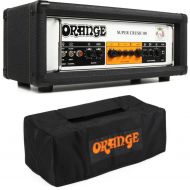 Orange Super Crush 100 - 100-watt Solid-state Head with Cover - Black