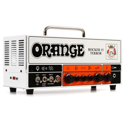  Orange Rocker 15 Terror 15-watt 2-channel Tube Head with 60-watt 1x12 Cabinet