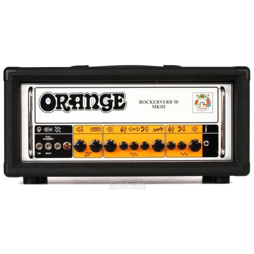  Orange Rockerverb 50 MKIII - 50-watt 2-channel Tube Head - Black