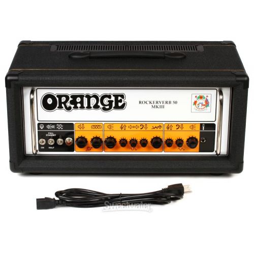  Orange Rockerverb 50 MKIII - 50-watt 2-channel Tube Head - Black