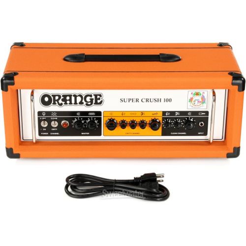  Orange Super Crush 100 - 100-watt Solid-state Head with 240-watt 4x12 Cabinet