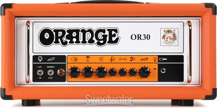  Orange OR30 30-watt 1-channel Tube Amplifier Head - Orange