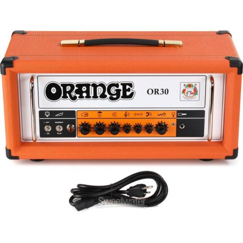  Orange OR30 30-watt 1-channel Tube Amplifier Head - Orange