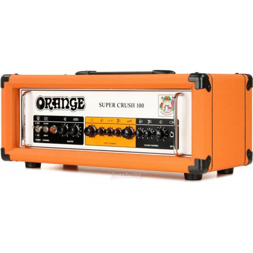  Orange Super Crush 100 100-watt Solid-state Head - Orange