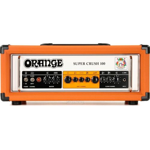  Orange Super Crush 100 100-watt Solid-state Head - Orange