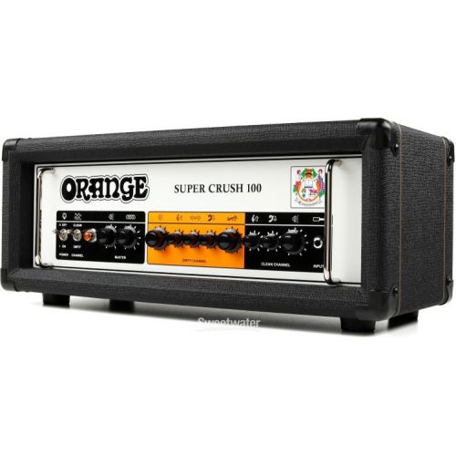  Orange Super Crush 100 - 100-watt Solid-state Head, Black