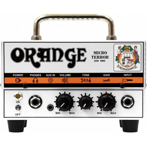  Orange MT20 Micro Terror 20-Watt Mini Guitar Amplifier Head Bundle with Instrument Cable and Austin Bazaar Polishing Cloth
