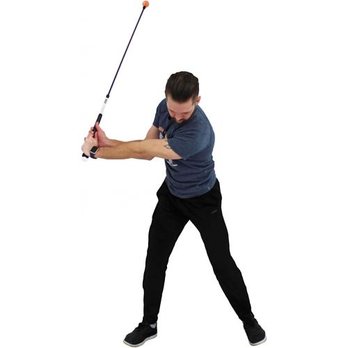  Orange Whip Lightspeed Golf Swing Trainer Aid - Speed Stick Improves Speed, Distance and Accuracy  43.5”
