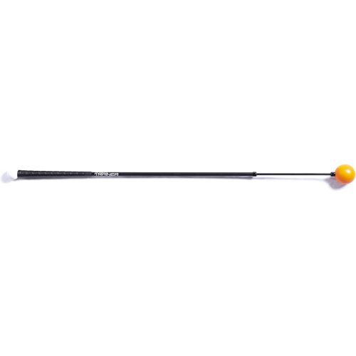  [아마존베스트]Orange Whip Full-Sized Golf Swing Trainer Aid - for Improved Rhythm, Flexibility, Balance, Tempo, and Strength - 47”