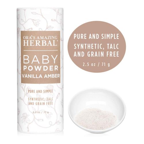  Oras Amazing Herbal Natural Baby Powder, Talc Free Baby Powder, Baby Skin Care, Gentle Vanilla Amber, Corn Free Baby Powder, Grain Free, Gluten Free Baby Powder, Ora’s Amazing Herbal, Made in USA Baby