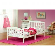 The Orbelle Contemporary Solid Wood Toddler Bed - White